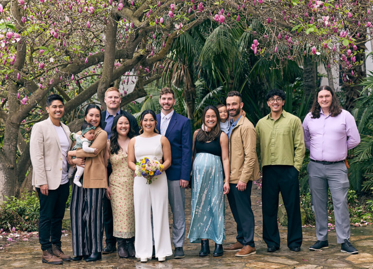 Large family photo at Santa Barbara courthouse